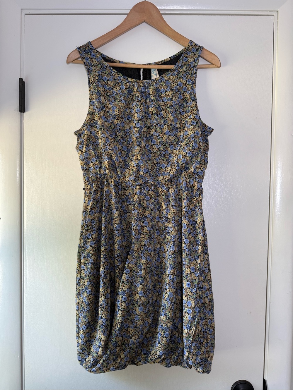 Maeve Anthropologie Bubble Hem Floral Dress Cottagecore Ditsy Coquette Boho Chic